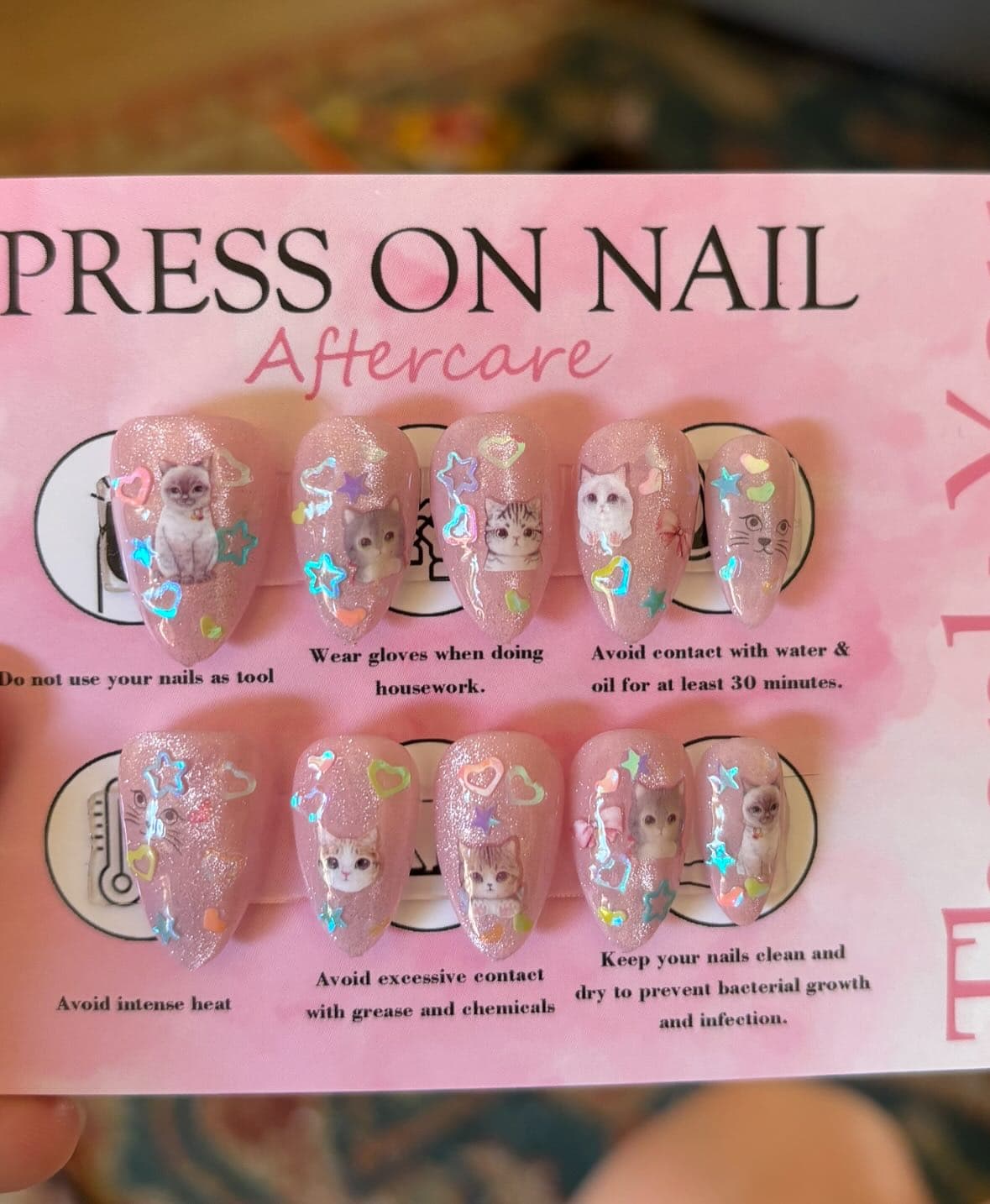 Cat press-on set