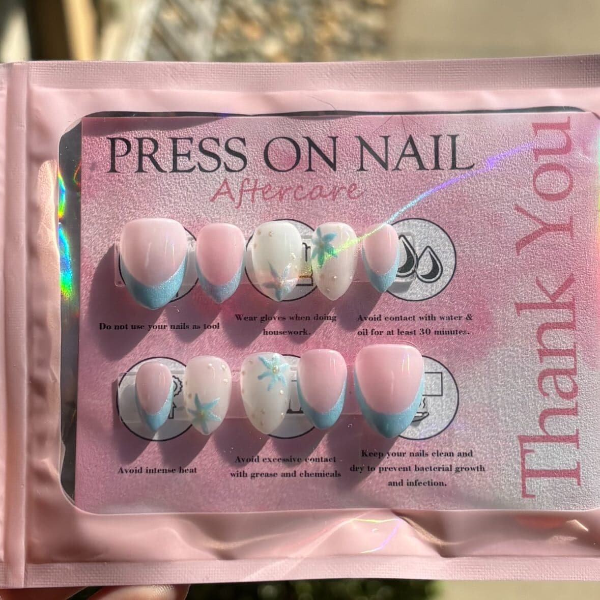 Snow themed nail set