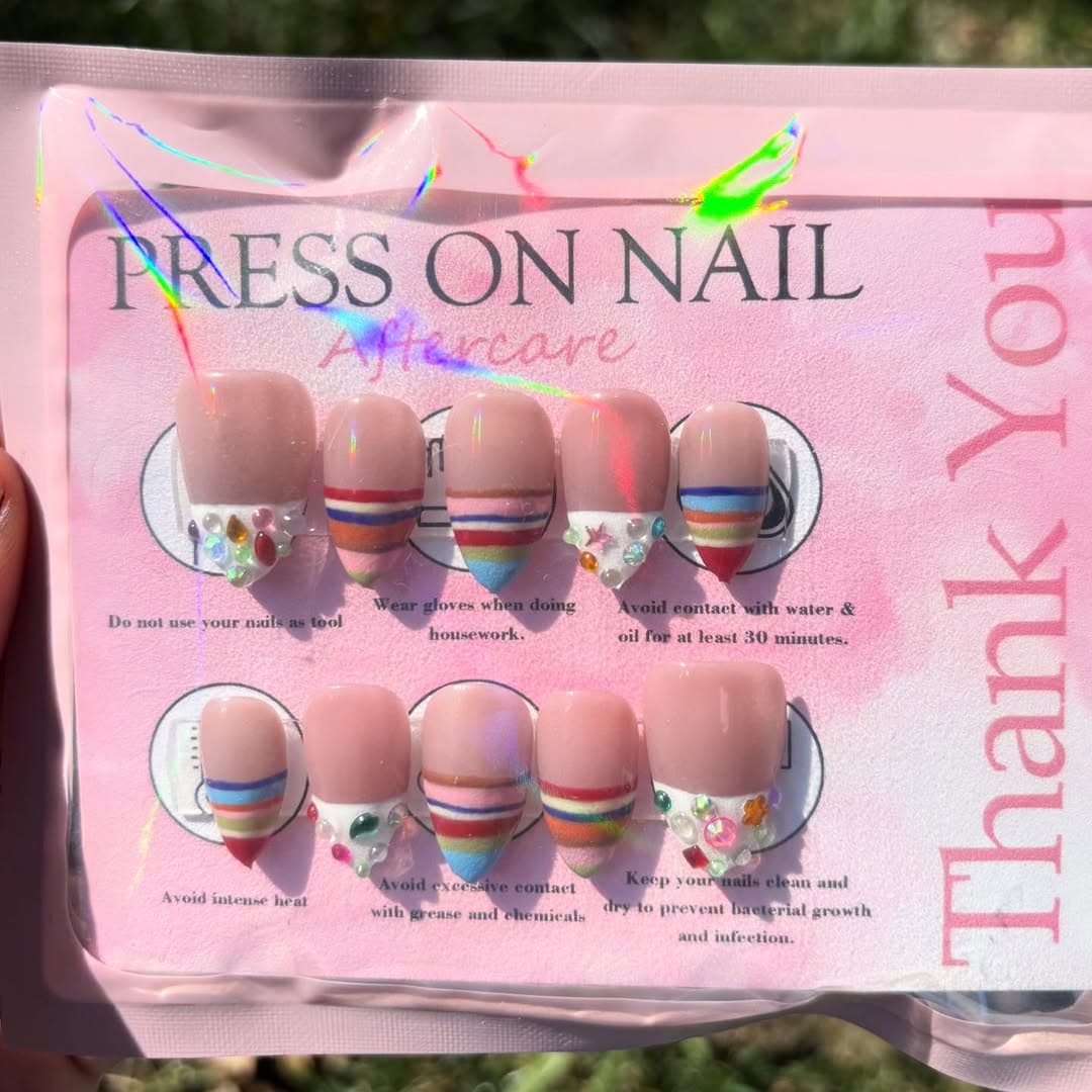 Custom Birthday press-on nail set