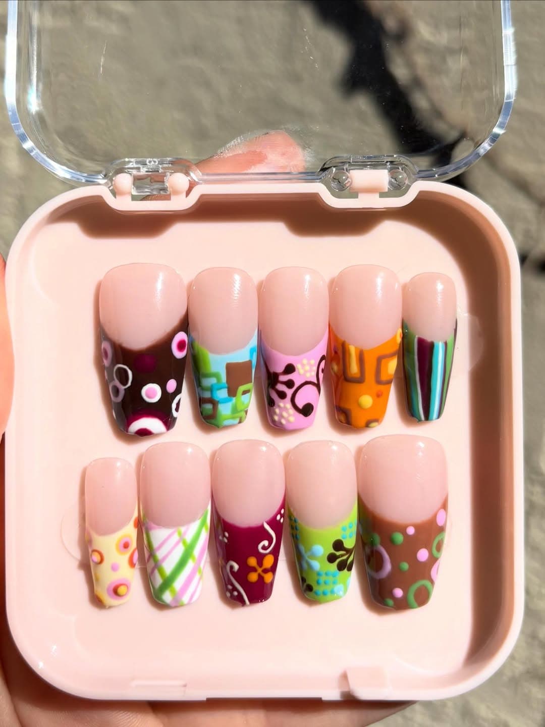 Y2K Early 2000s press-on nail set